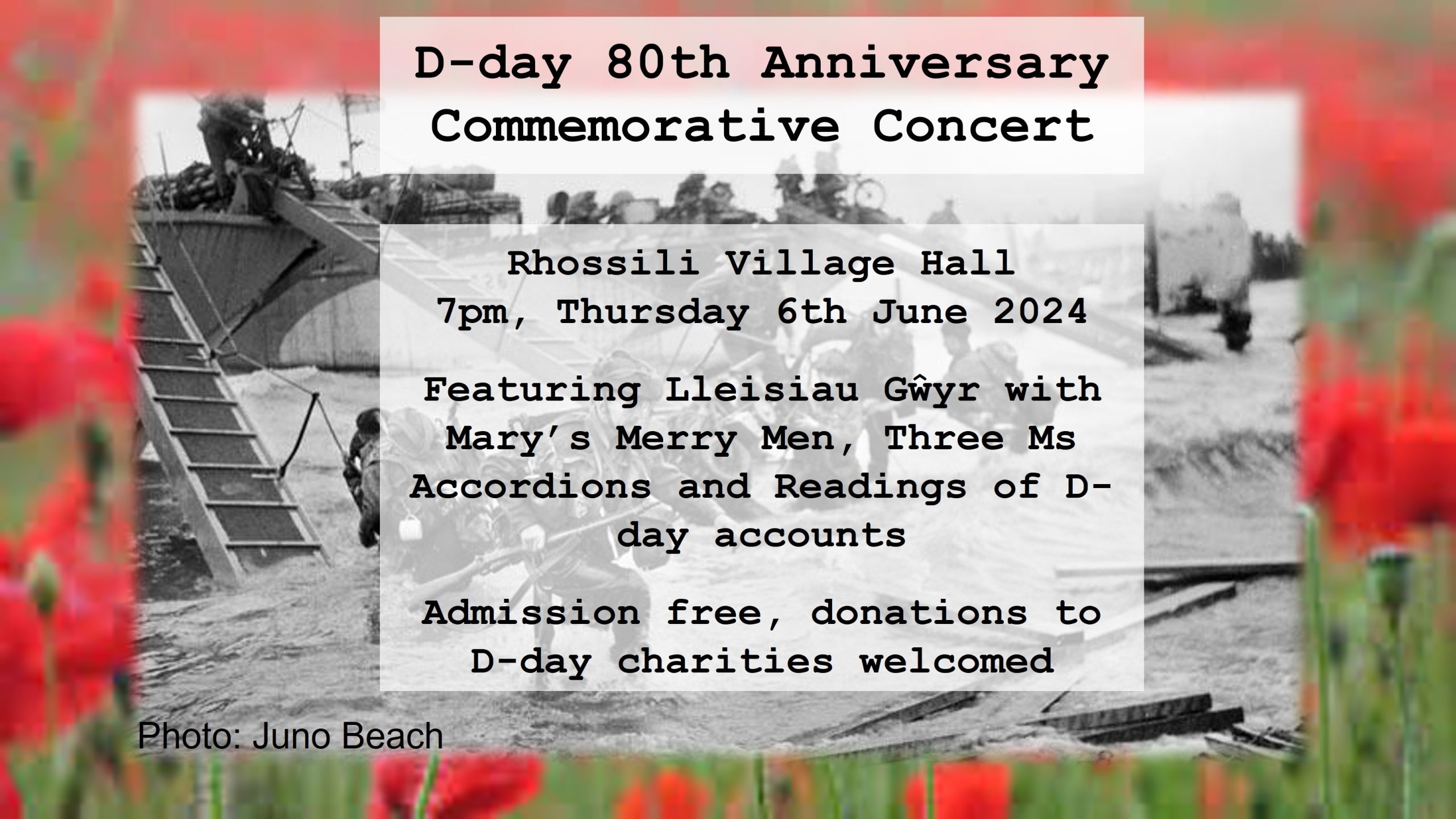 D-Day 80 minus 1: Church bells and Concert